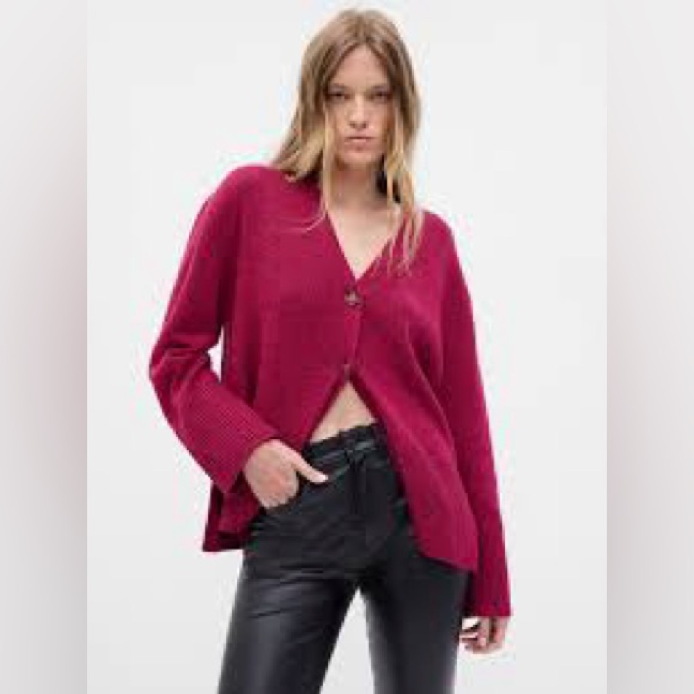 Gap Womens 24/7 Split-Hem Cardigan